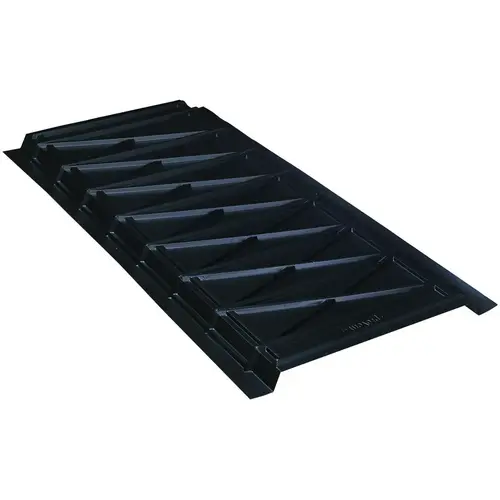UPV22480 Roof Ventilator, 48 in OAL, 22 in OAW, 26 sq-in Net Free Ventilating Area, Plastic, Black