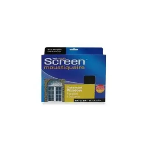 Easy Screen SG3040B Moustiquaire Screen, 40 in L, 30 in W, Fiberglass, Black