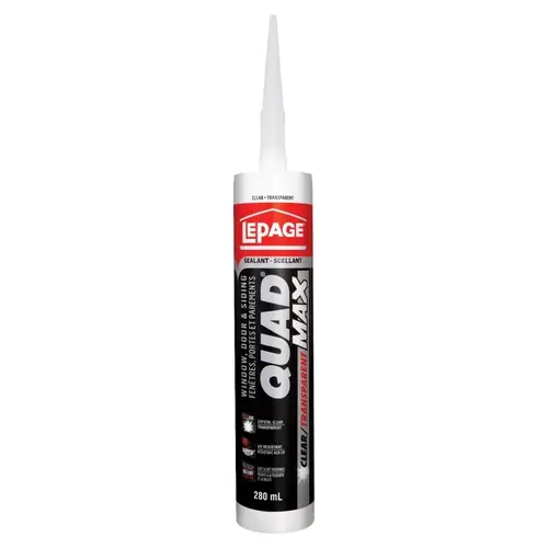 Siding and Window Sealant, Various, 24 to 72 hr Curing, 0 to 140 deg F, 280 mL Tube Siding and Window Sealant, Various, 24 to 72 hr Curing, 0 to 140 deg F, 280 mL Tube