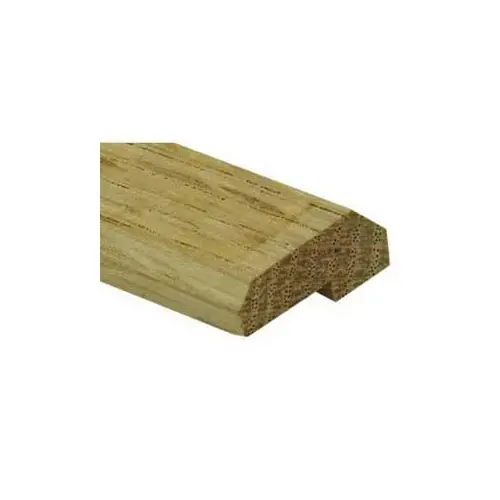 Tile Edge, 6 ft L, 1-3/16 in W, Hardwood, Natural Oak