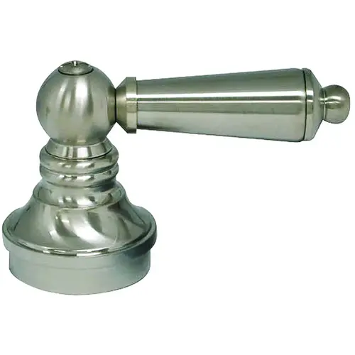 Faucet Handle, Zinc, Brushed Nickel, For: Single Handle Bathroom Sink, Tub/Shower Faucets Faucet Handle, Zinc, Brushed Nickel, For: Single Handle Bathroom Sink, Tub/Shower Faucets