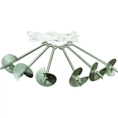 Stake, Hassle-Free, Galvanized Steel, Silver, Galvanized Steel Stake, Hassle-Free, Galvanized Steel, Silver, Galvanized Steel
