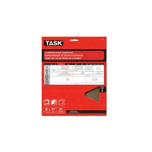 PREMIUM Sandpaper, 11 in L, 9 in W, Very Fine, 150 Grit, Aluminum Oxide Abrasive, Paper Backing - pack of 5 PREMIUM Sandpaper, 11 in L, 9 in W, Very Fine, 150 Grit, Aluminum Oxide Abrasive, Paper Backing - pack of 5