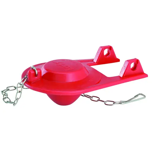 Toilet Flapper, Specifications: 2 in Size, Rubber, Red, For: 2 in Opening Flush Valve Toilet Toilet Flapper, Specifications: 2 in Size, Rubber, Red, For: 2 in Opening Flush Valve Toilet