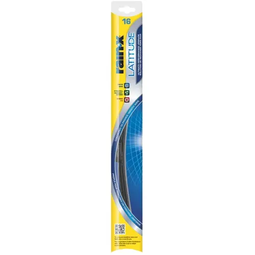 Latitude Wiper Blade, 16 in, Contoured Blade, Synthetic Rubber Latitude Wiper Blade, 16 in, Contoured Blade, Synthetic Rubber