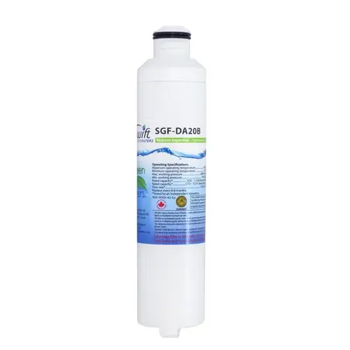 Refrigerator Water Filter, 0.5 gpm, 0.5 um Filter, Coconut Shell Carbon Block Filter Media Refrigerator Water Filter, 0.5 gpm, 0.5 um Filter, Coconut Shell Carbon Block Filter Media