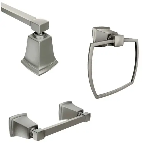 Boardwalk Series Bath Accessory Kit, Brushed Nickel Boardwalk Series Bath Accessory Kit, Brushed Nickel