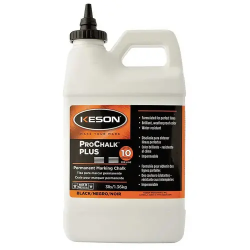 PROCHALK Series Marking Chalk, Black, Permanent