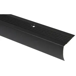 Climaloc Plus FA2184HAB06 Nosing Resid, 6 ft L, 1-1/8 in W, Aluminum, Hammered Antique Bronze