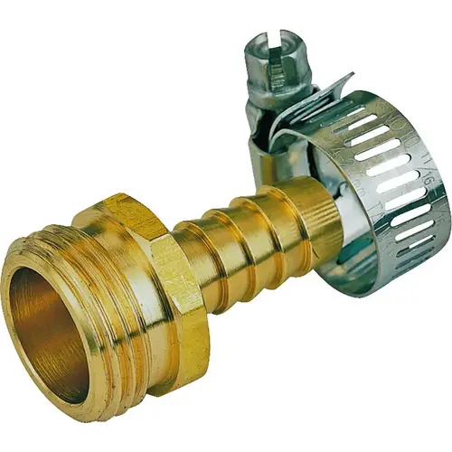 Hose Coupling, 1/2 in, Male, Brass, Brass Hose Coupling, 1/2 in, Male, Brass, Brass