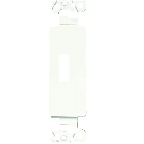 Wallplate Adapter, Decorative, Plastic, White