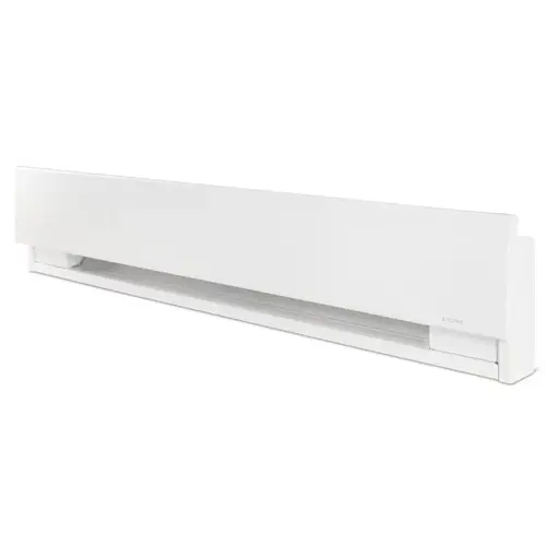 PRIMA Electric Baseboard Heater, 4.2 A, 208/240 V, 750, 1000 W, 3413 Btu, 100 sq-ft Heating Area White PRIMA Electric Baseboard Heater, 4.2 A, 208/240 V, 750, 1000 W, 3413 Btu, 100 sq-ft Heating Area White