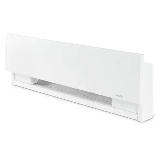PRIMA Electric Baseboard Heater, 2.1 A, 208/240 V, 375, 500 W, 1707 Btu, 50 sq-ft Heating Area White