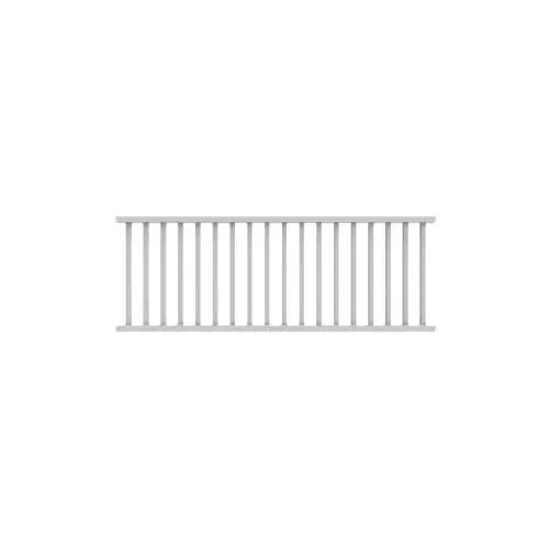 Select 73012424 Rail Kit, 8 ft L Actual, Square Profile, Vinyl, White Select 73012424 Rail Kit, 8 ft L Actual, Square Profile, Vinyl, White