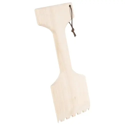 Wooden Grill Scraper, Wood Handle, 13-1/4 in L