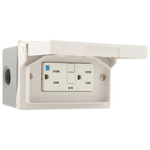 GFCI Weather Box, 125 V, 15 A, White