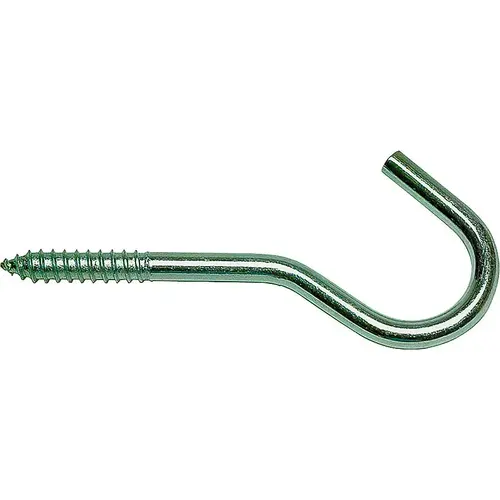 Ceiling Hook, 130 lb Working Load, Steel, Silver, Zinc Ceiling Hook, 130 lb Working Load, Steel, Silver, Zinc