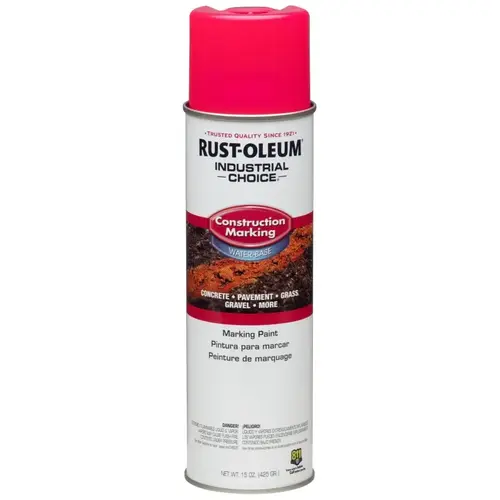 M1400 System Construction Marking Paint, Fluorescent Pink, 17 oz, Aerosol Can M1400 System Construction Marking Paint, Fluorescent Pink, 17 oz, Aerosol Can
