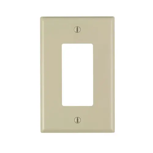0PJ26-I Wallplate, 4.88 in L, 3.13 in W, 1 -Gang, Nylon, Ivory 0PJ26-I Wallplate, 4.88 in L, 3.13 in W, 1 -Gang, Nylon, Ivory