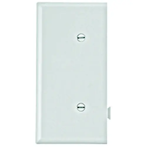 Wallplate, 2-9/16 in L, 4.84 in W, 1 -Gang, Polycarbonate, White, High-Gloss Wallplate, 2-9/16 in L, 4.84 in W, 1 -Gang, Polycarbonate, White, High-Gloss
