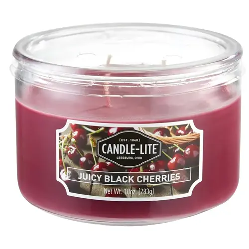 Scented Terrace Jar Candle, Juicy Black Cherries Fragrance, Burgundy Candle - pack of 4 Scented Terrace Jar Candle, Juicy Black Cherries Fragrance, Burgundy Candle - pack of 4
