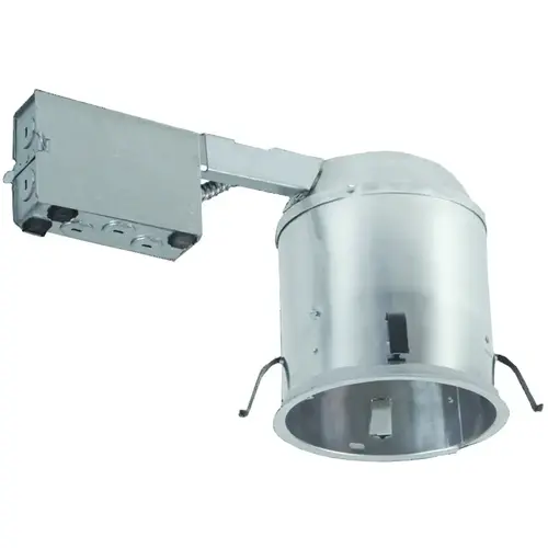 Light Housing, 6 in Dia Recessed Can, Aluminum Light Housing, 6 in Dia Recessed Can, Aluminum