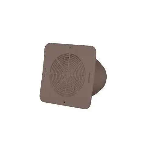 Soffit Exhaust Vent, 5-3/4 in W, Vinyl, Brown