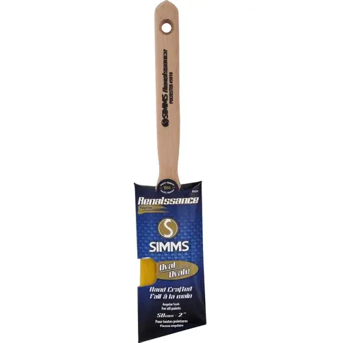 Oval Sash Brush, 2 in W, 2 in L Bristle, Synthetic Hybrid Blend Bristle Oval Sash Brush, 2 in W, 2 in L Bristle, Synthetic Hybrid Blend Bristle