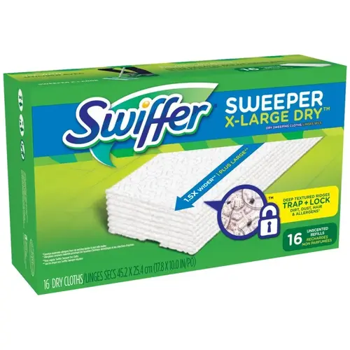 Sweeper Professional Dry Cloth Mop Refill (16-Count)