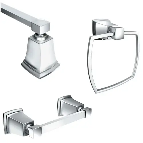 Boardwalk Series Bath Accessory Kit, Chrome Boardwalk Series Bath Accessory Kit, Chrome