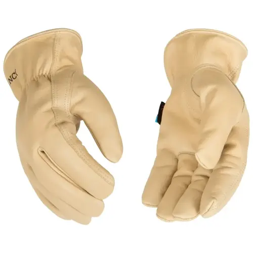 Driver Gloves, Men's, L, Keystone Thumb, Easy-On Cuff, Cowhide Leather, Tan Pair Driver Gloves, Men's, L, Keystone Thumb, Easy-On Cuff, Cowhide Leather, Tan Pair