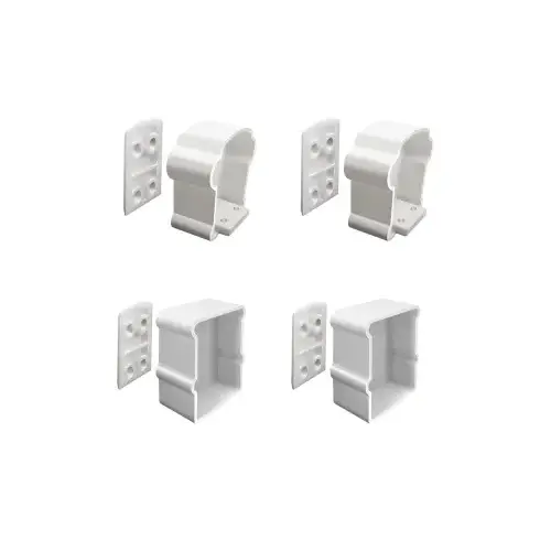 Premier Rail Bracket, Vinyl, White, For: Premier Series Railings