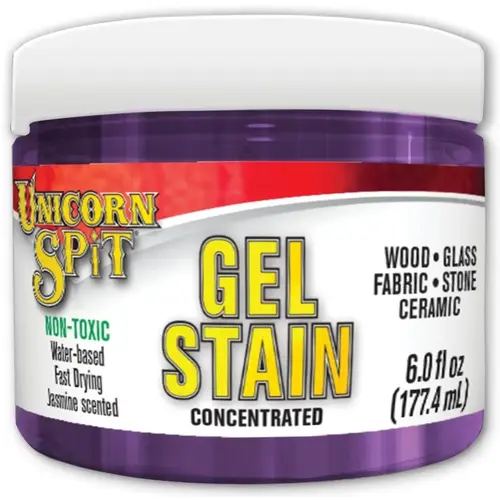 UNICORN SPIT Gel Stain and Glaze, Purple Hill Majesty, 6 fl-oz, Jar UNICORN SPIT Gel Stain and Glaze, Purple Hill Majesty, 6 fl-oz, Jar