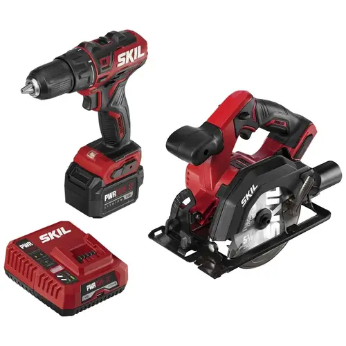 Combination Kit, Battery Included, 12 V, Tools Included: Circular Saw, Drill/Driver Combination Kit, Battery Included, 12 V, Tools Included: Circular Saw, Drill/Driver