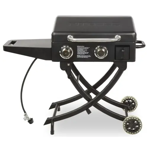 Sportsman Portable Gas Griddle with Legs, 18,000 Btu, Propane, 2-Burner Black Sportsman Portable Gas Griddle with Legs, 18,000 Btu, Propane, 2-Burner Black