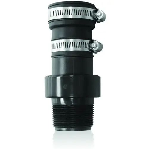 Check Valve, 1-1/2 in, Threaded, PVC Body Black