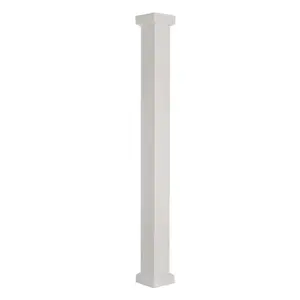 AFCO 600EC0708 AFCO Column, 8 ft H, Square, Aluminum, White