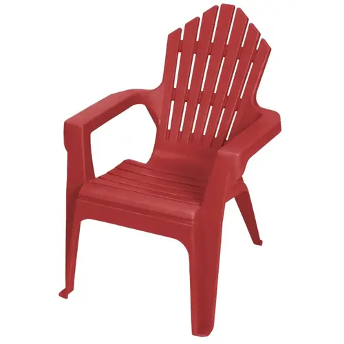 Kiddie Adirondack Adirondack Chair, Resin Seat, Resin Frame, Red Explosion Frame