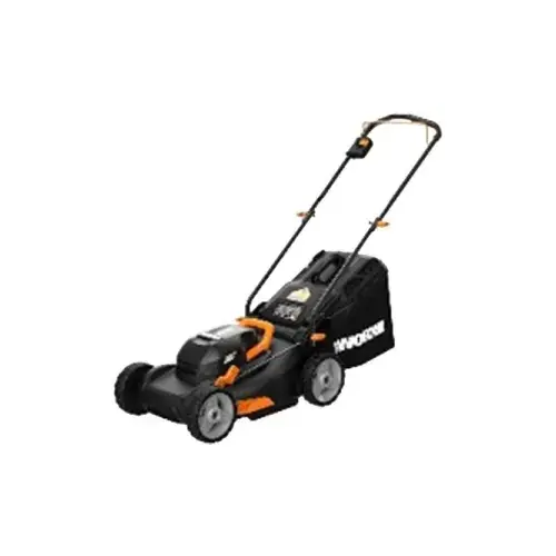 Lawn Mower Tool, 4 Ah, 20 V Battery, Lithium-Ion Battery, 16 in W Cutting, 20 min Battery Run