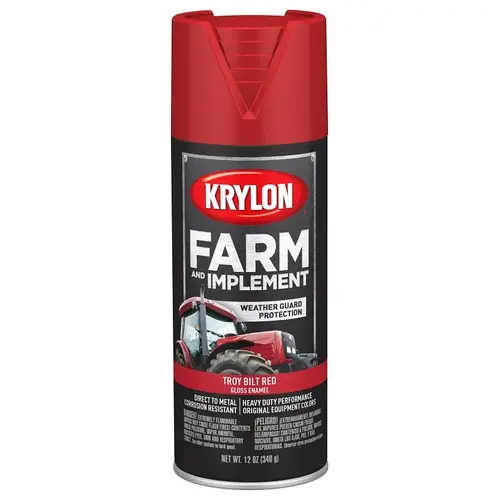Farm and Implement Paint, High-Gloss, Troy Bilt Red, 12 oz Farm and Implement Paint, High-Gloss, Troy Bilt Red, 12 oz