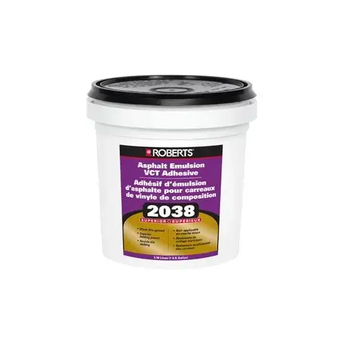 Asphalt Emulsion Adhesive, Black, 4 gal Pail Asphalt Emulsion Adhesive, Black, 4 gal Pail