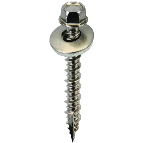 Screw, #9 Thread, High-Low, Twin Lead Thread, Hex Drive, Self-Tapping, Type 17 Point Powder-Coated