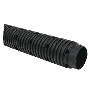ADVANCED DRAINAGE SYSTEMS 04020100H 4 In. X 100 Ft. Corrugated Septic Pipe Black