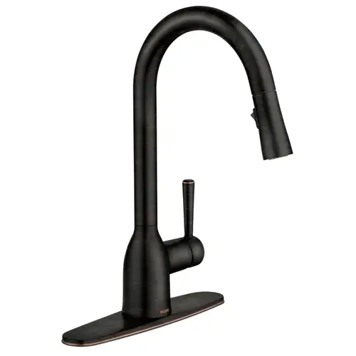 Adler Series Pull-Down Kitchen Faucet, 1.5 gpm, 1-Faucet Handle, 1-Faucet Hole, Metal, Lever Handle Mediterranean Bronze Adler Series Pull-Down Kitchen Faucet, 1.5 gpm, 1-Faucet Handle, 1-Faucet Hole, Metal, Lever Handle Mediterranean Bronze