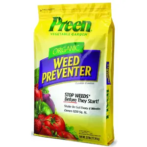 Preen 24-64156 Weed Killer, Granular, 25 lb Bag