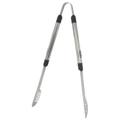 Premium BBQ Tongs, 1.9 mm Gauge, Stainless Steel Blade, Stainless Steel, Aluminum Handle - pack of 6 Premium BBQ Tongs, 1.9 mm Gauge, Stainless Steel Blade, Stainless Steel, Aluminum Handle - pack of 6