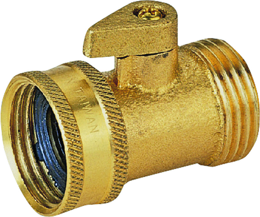 Landscapers Select GB9111A3L Hose Shut-Off Valve, 3/4 in, Female, 1 -Port/Way, Brass Body, Brass