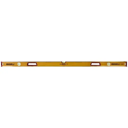 Box Beam Level, 72 in L, 4-Vial, 2-Hang Hole, Non-Magnetic, Aluminum, Black/Yellow Box Beam Level, 72 in L, 4-Vial, 2-Hang Hole, Non-Magnetic, Aluminum, Black/Yellow