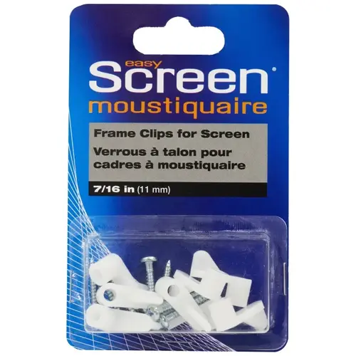 SVFTCLIP Frame Clip, Plastic White - pack of 8 SVFTCLIP Frame Clip, Plastic White - pack of 8