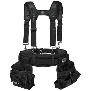 Dead On HDP411014 Electrician's Suspension Rig, 52 in Waist, Poly Fabric, 14-Pocket